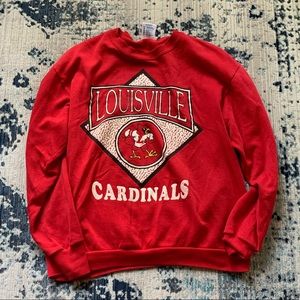 University of Louisville Cardinals Vintage Crewneck Sweatshirt